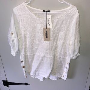 LUNGO L’ARNO white top brand new w/ tags